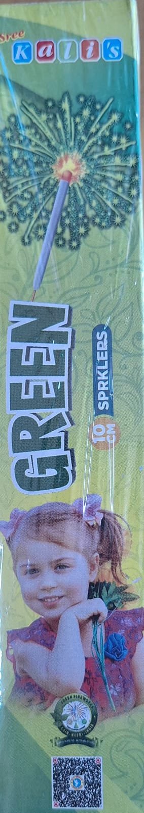 10 Cm Green Sparklers