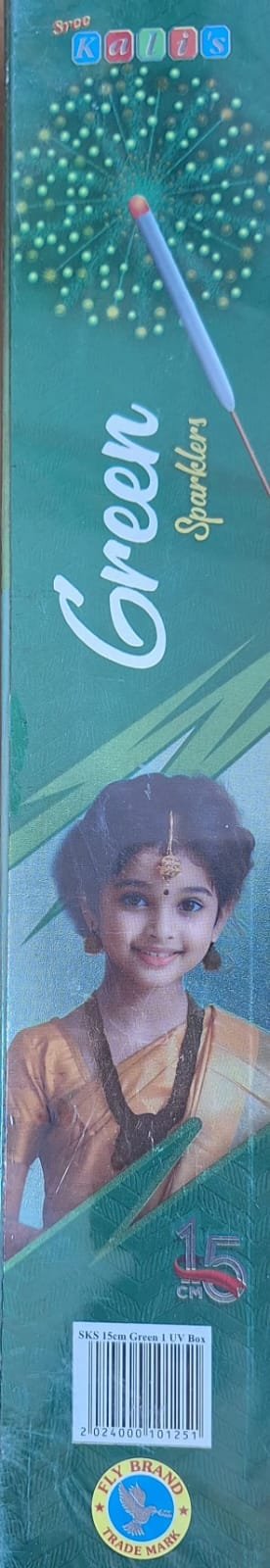 15 Cm Green Sparklers